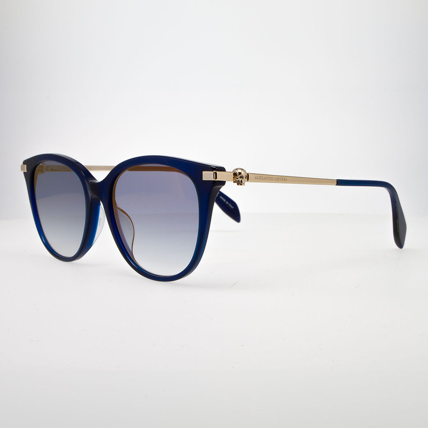 Alexander McQueen AM0154OA 004 Blue Sunglasses