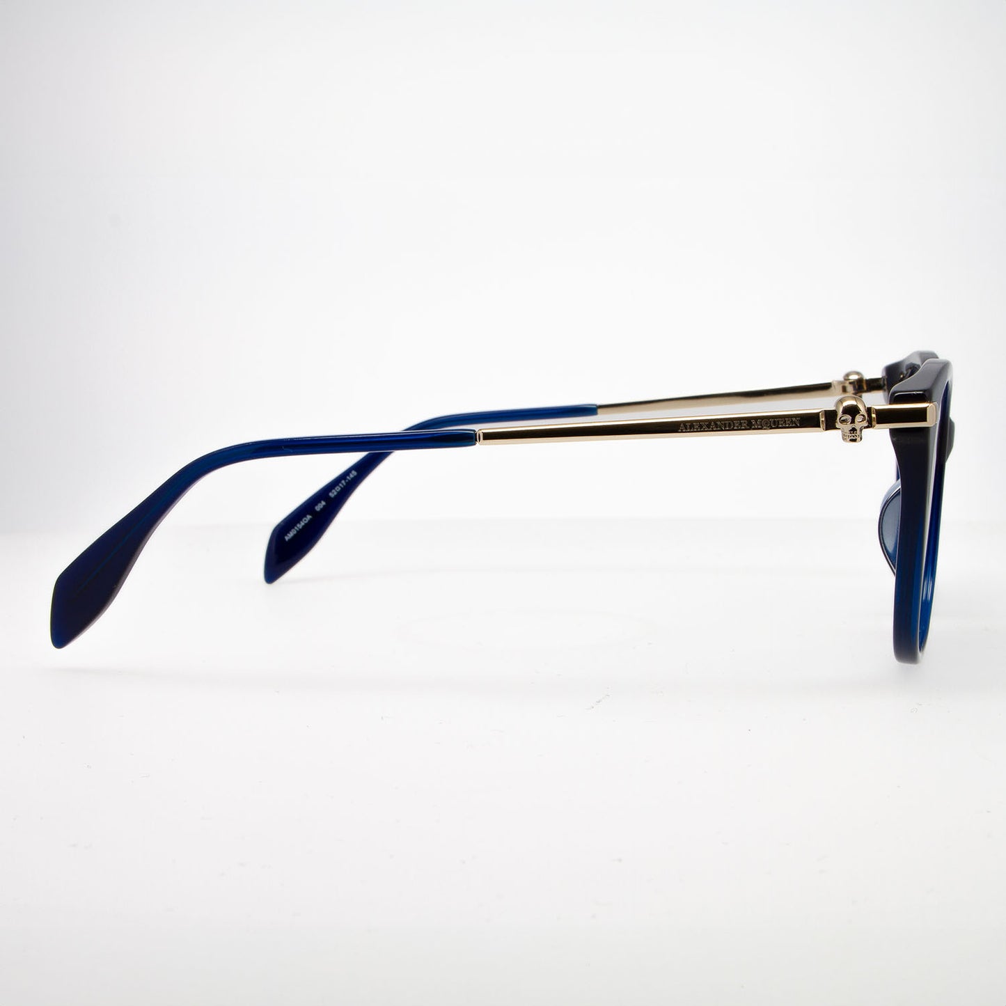 Alexander McQueen AM0154OA 004 Blue Sunglasses